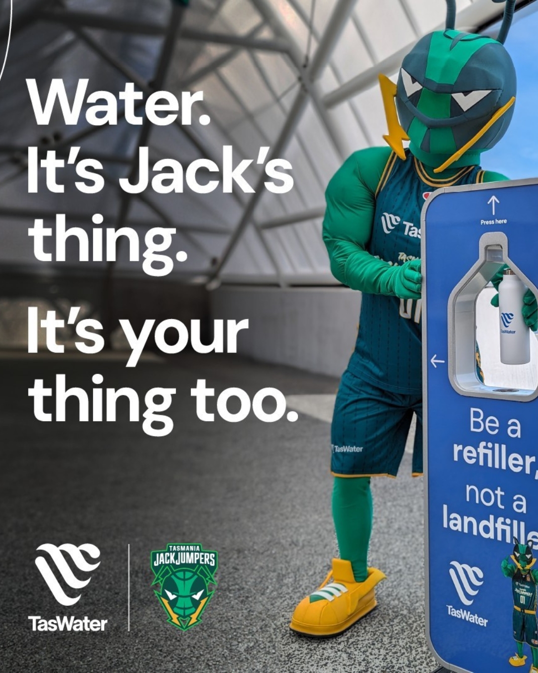 Water. It's Jack's thing.