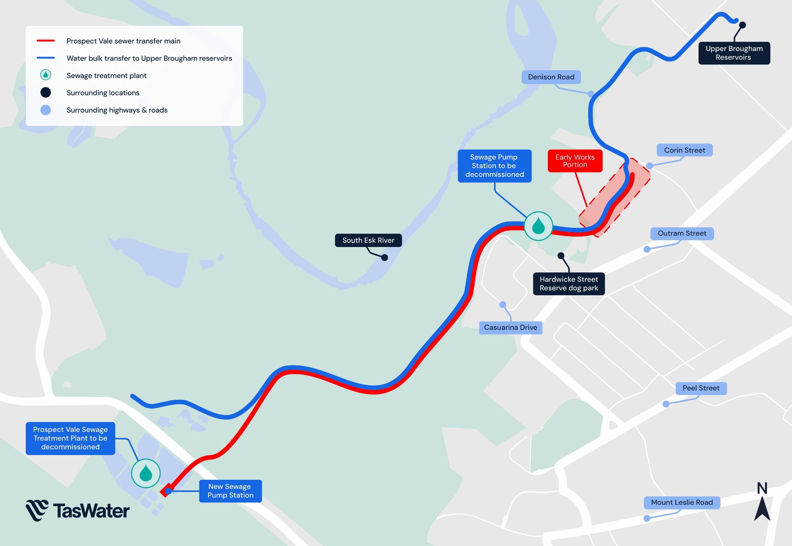 Prospect Vale Sewerage Improvement Project Map