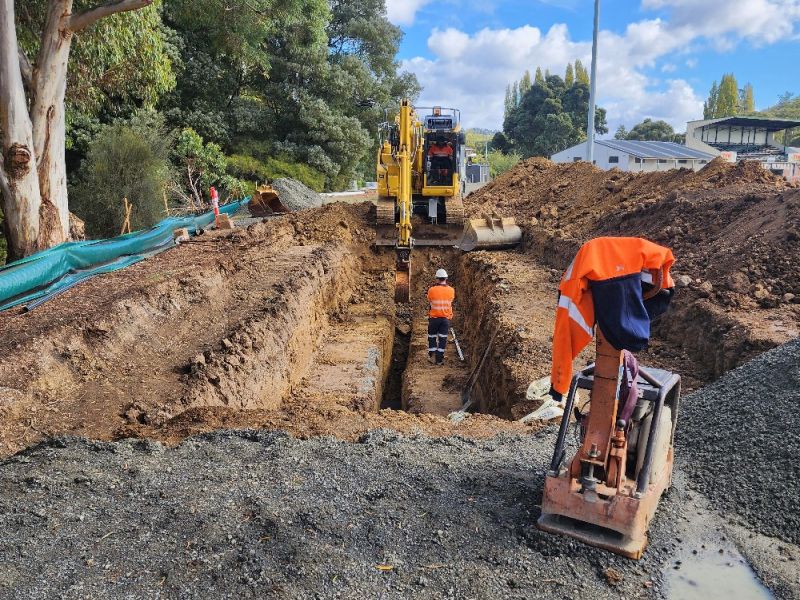 Trenching and pipework