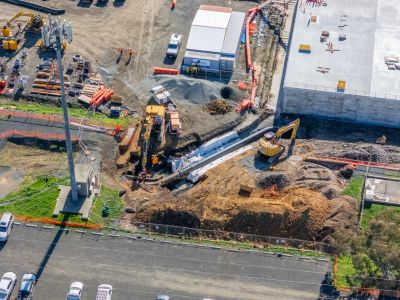 Pipeline connection works at Ti Tree Bend 