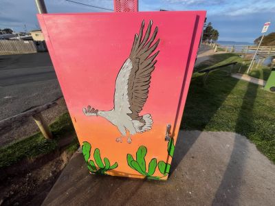 East Coast Art - Swansea Duck Park - Eagle by Mel Fidler