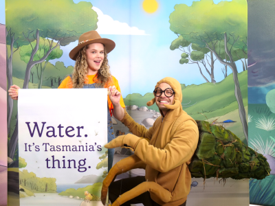 Cassie Ogle as Kira and Matt Newell as Dan