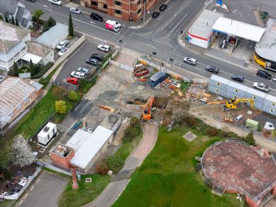 Margaret Street construction site 